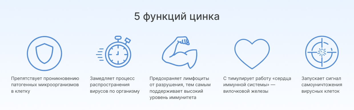 Функции цинка в организме Функции цинка в организме